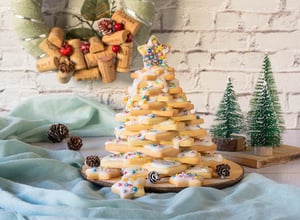 albero di natale di biscotti